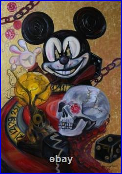 Art 202 original painting 100x70 cm oil on canvas TA monetary pleasure game many