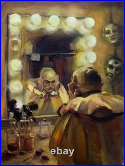 Art 341 original painting 60x80? M oil on canvas VP figure modern