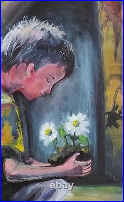 Art 555 original painting oil on canvas 70×50 cm (27.5×19.7 in) Loss boys Art 555 original painting oil on canvas 70×50 cm (27.5×19.7 in) Loss boys