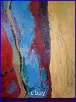 Art Original Acrylic On Canvas Abstract Non-representational Primary Colors