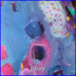 Art Painting Original Abstract Painting BRIGHT & COLORFUL Canvas Signed #70