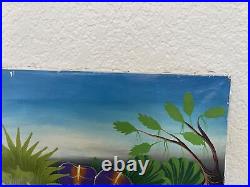 Art by Fritzner Lamour/ Peaceable Jungle/Original. Oil on canvas