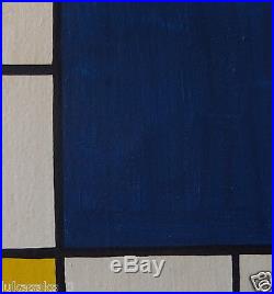 Auctioning an original oil, on canvas painting, signed Piet Mondrian w COA