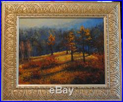 Autumn. Original framed oil on canvas 11x14 painting from artist