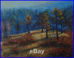 Autumn. Original framed oil on canvas 11x14 painting from artist
