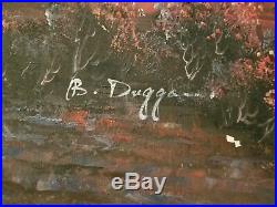 B. Duggan Original Signed Framed Oil on Canvas Desert Scape. 38 X 26
