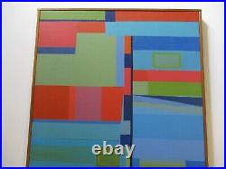 B Henry Painting Cubism Modernism Abstract Expressionism Colorful Vintage 1970