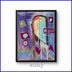 B. Perry Original Acrylic 14x11 CPainting Signed Art On Paper Home Decor Fine Art