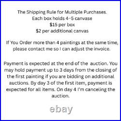 B. Perry Original Acrylic 14x11 CPainting Signed Art On Paper Home Decor Fine Art