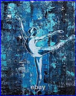 Ballerina Original Paintings on Canvas 16x20 Glows in UV Blacklight