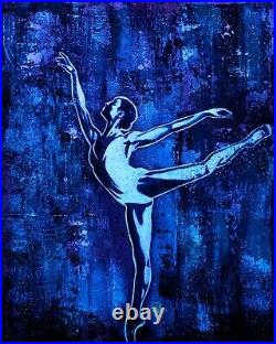 Ballerina Original Paintings on Canvas 16x20 Glows in UV Blacklight