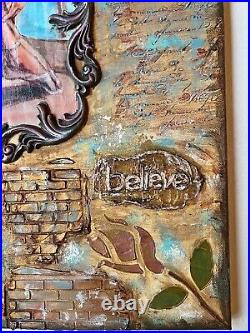 Ballet / Dance 3D Original Mixed Media Decoupage Art on Canvas