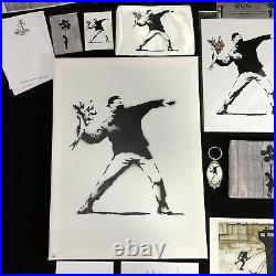 Banksy The Walled Off Hotel & Banksy Shop Canvas Art Print Tri Frame, Lot 16 NEW