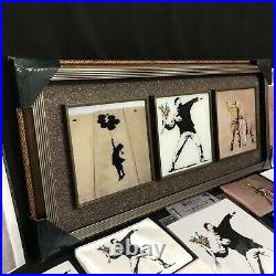 Banksy The Walled Off Hotel & Banksy Shop Canvas Art Print Tri Frame, Lot 16 NEW