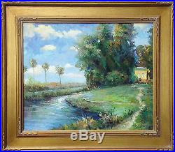 Bart Santa Barbara Original Oil Painting on Canvas Framed Fine Art OBO