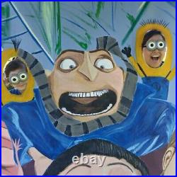 Beautiful Despicable Me Photo Shoot, Original Art Painting On Canvas