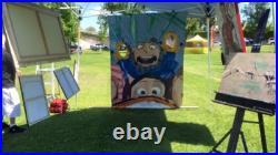 Beautiful Despicable Me Photo Shoot, Original Art Painting On Canvas