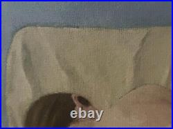 Beautiful Female Figure Original Painting Of Woman On A Couch On Canvas