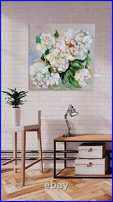 Beautiful peonies Original painting on canvas