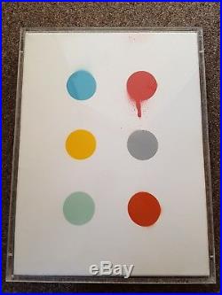 Beejoir Original 1/1 Imodium Spot Painting On Canvas Hirst DFace Invader Obey