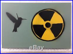 Beejoir Original Painting on Canvas Radiation Bird Signed 2003 5/10 Banksy