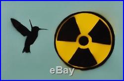 Beejoir Original Painting on Canvas Radiation Bird Signed 2003 5/10 Banksy