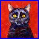 Black-Cat-Painting-on-Canvas-Original-Feline-Portrait-Impressionism-Collectible-01-xe