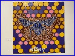 Blue Bee Call People Safe Bees To Save Earth By Labu Oil On Canvas