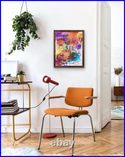 Bold Raw Colorful Urban OOAK painting Contemporary Abstract Art on canvas byKat Bold Raw Colorful Urban OOAK painting Contemporary Abstract Art on canvas byKat