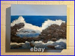 Breaking Wave Original painting by ATCHIE. Cert. Of Authenticity. Ships Free