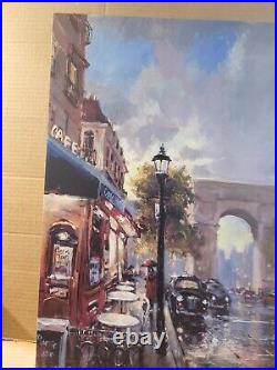 Brent Heighton Original Acrylic Painting Arc de Triomphe Avenue Wall 16x20