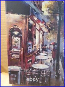 Brent Heighton Original Acrylic Painting Arc de Triomphe Avenue Wall 16x20