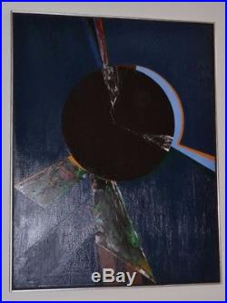 Budd Hopkins, Original Oil on Canvas, Abstract, Signed, circa 1960's