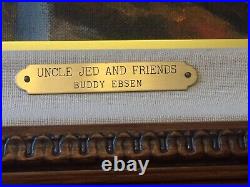 Buddy Ebsen Original Painting on Canvas Uncle Jed And Friends 18x24 Folk Art