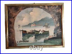 C. D'Amore Oil On Canvas Seascape FREE SHIPPING