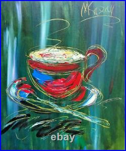 COFFEE ART Painting on canvas IMPRESSIONIST ART BY MARK KAZAV FB JIP