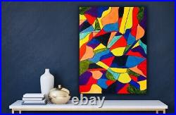 COLORFUL Painting On Canvas, Wall Art, Original Paintings, Home Decor, Contemporary