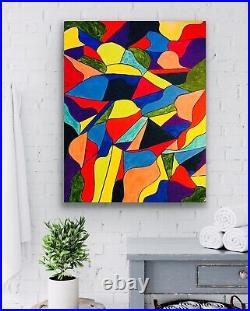 COLORFUL Painting On Canvas, Wall Art, Original Paintings, Home Decor, Contemporary