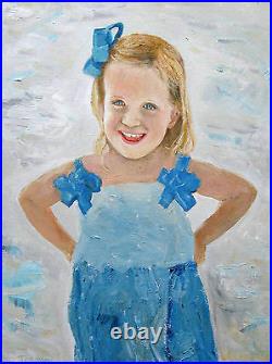 CUSTOM OIL PAINTING PORTRAIT CANVAS FROM YOUR PHOTO Commission Child Wedding