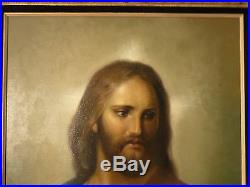 CYRUS AFSARY JESUS Original Oil on Canvas. Very Rare, Very Fine. Large 30x24