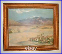 California Plein Air Impressionism Desert Landscape Oil Painting Artist Signed