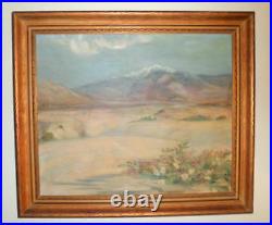 California Plein Air Impressionism Desert Landscape Oil Painting Artist Signed