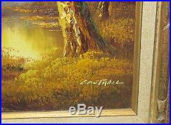 Cantrell Original Oil On Canvas River Creek Landscape Painting