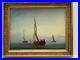 Carl-OLSEN-1818-1878-Sailing-ships-on-Oresund-mid-1800s-Original-HQ-Oil-01-fx