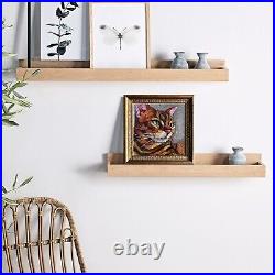 Cat Painting Pet Portrait Original Art Animal Artwork Oil On Stretched Canvas