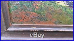 Charles Adam Partridge original Oil on canvas 1914-16 dealers label. Colarado