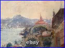 Charles De Meixmoron De Combasle (1839-1912) Signed Oil Painting On Canvas