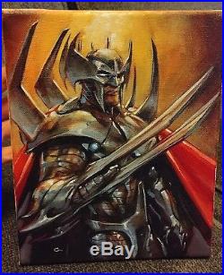 Clayton Crain original art Stryfe painting on canvas X-Force X-Men Carnage