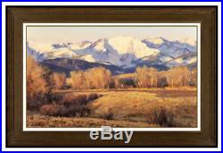 Clyde Aspevig Original Painting Oil On Canvas Board Signed Mountain Landscape