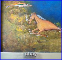 Collectible Haitian Art Painting Famous Andre Blaise Fishes Reefs Haiti 15x15